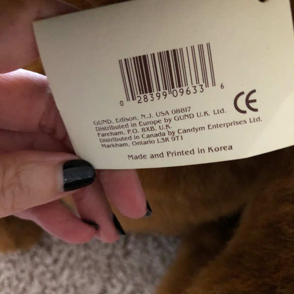 NWT VINTAGE GUND “ROCKAFELLA” LARGE BEAR- LIMITED EDITION -278/600. - Picture 10 of 14